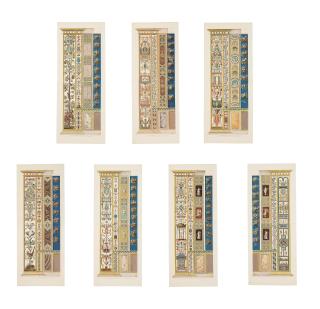 Giovanni Ottaviani - Seven wall sections / pilasters in the Raphael Loggias in the Vatican.