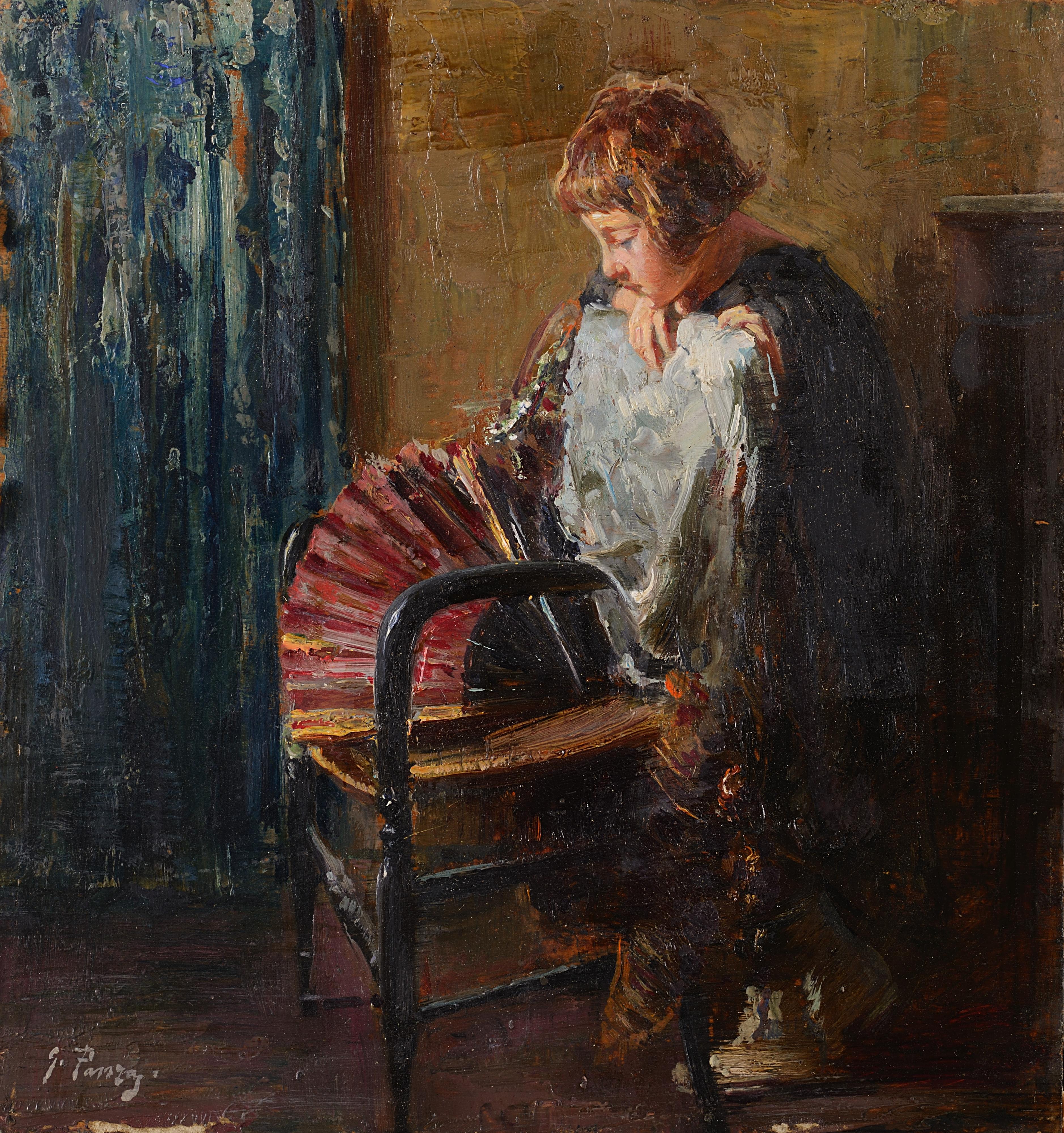 Giovanni Panza - Bimba pensierosa