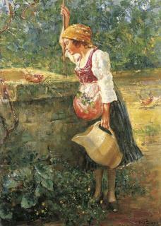 Giovanni Panza - Contadinella al pozzo