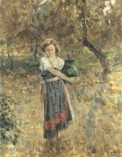 Giovanni Panza - Contadinella con anfora