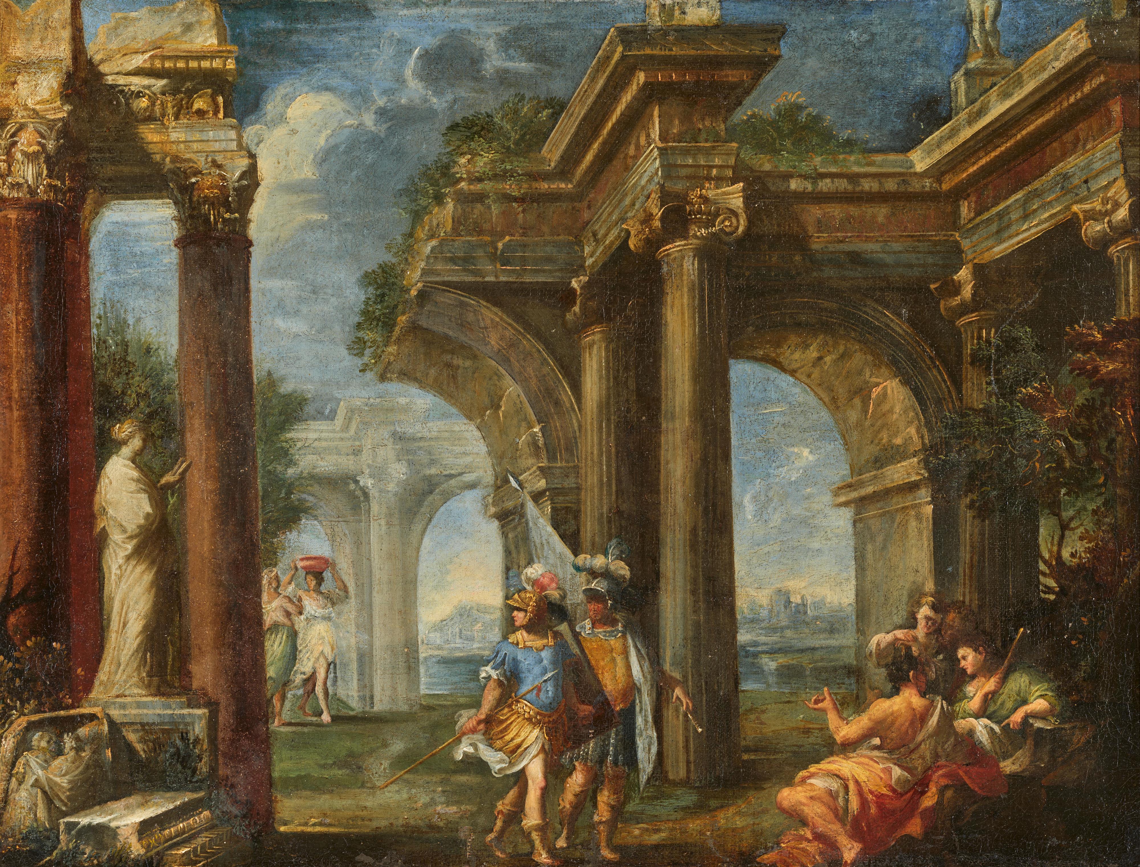 Giovanni Paolo Panini - Römische Architektur mit Soldaten