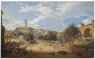 Giovanni Paolo Panini - Rome, A View Of The Forum Looking Towards The Capitol
