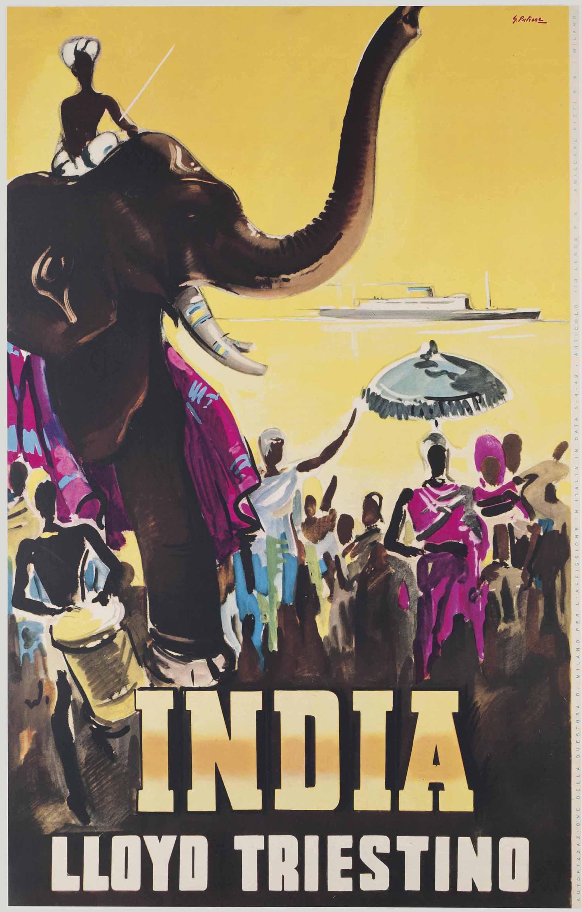 Giovanni Patrone - India, Lloyd Triestino