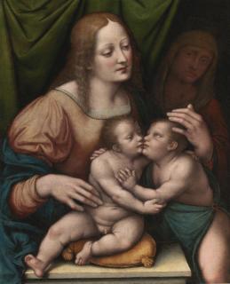 Giovanni Pietro Rizzi Pedrini - Madonna And Child With Saint Elizabeth And The Infant Saint John The Baptist