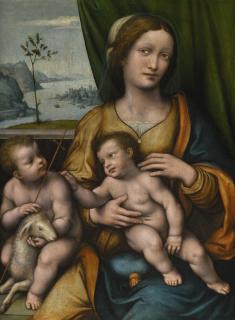 Giovanni Pietro Rizzi Pedrini - Madonna And Child With The Infant Saint John The Baptist