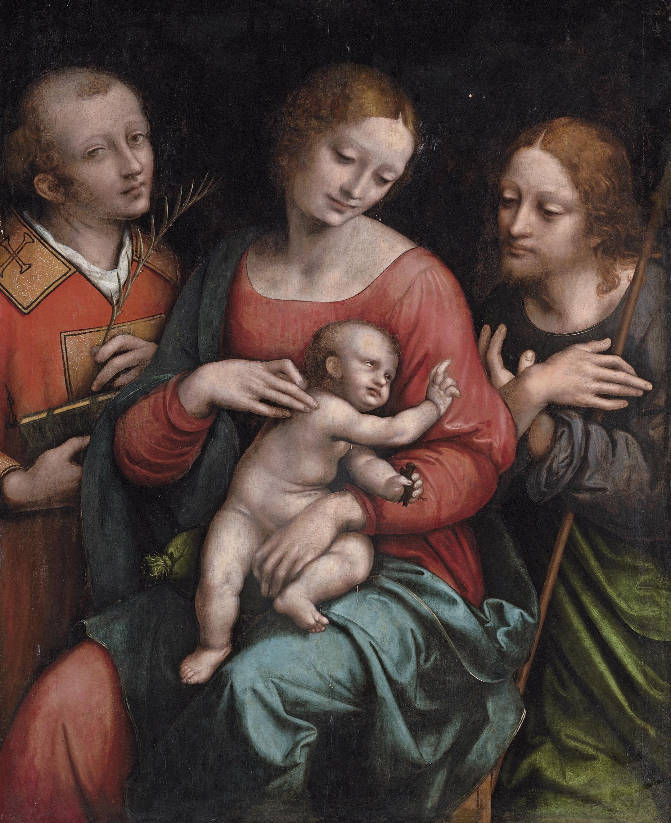 Giovanni Pietro Rizzoli - The Madonna and Child with Saints Stephen and John the Baptist