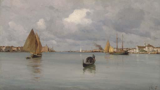 Giovanni Salviati - Boats on the Venetian Lagoon