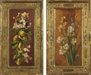 Giovanni Segantini - Fiori e frutta  Iris