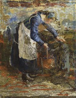 Giovanni Segantini - Frau am Brunnen, 1896