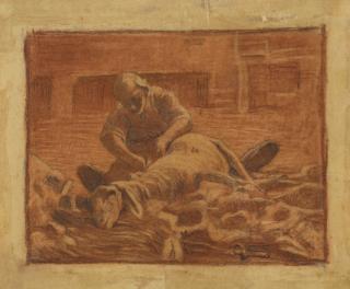 Giovanni Segantini - Il Reddito Del Pastore The Earnings Of The Shepherd