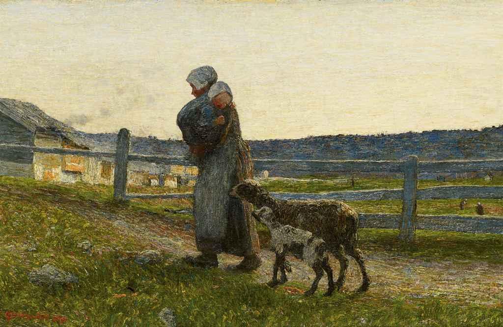Giovanni Segantini - Le due madri, 1891