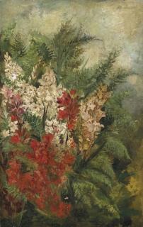 Giovanni Segantini - Lilien, um 1880-82