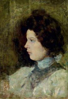 Giovanni Segantini - Profilo di donna