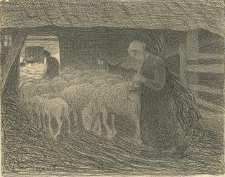 Giovanni Segantini - Ritorno All\'Ovile