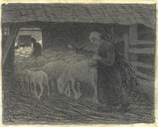 Giovanni Segantini - Ritorno all\'ovile