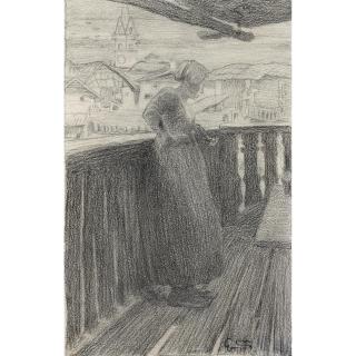 Giovanni Segantini - Sul Balcone On The Balcony