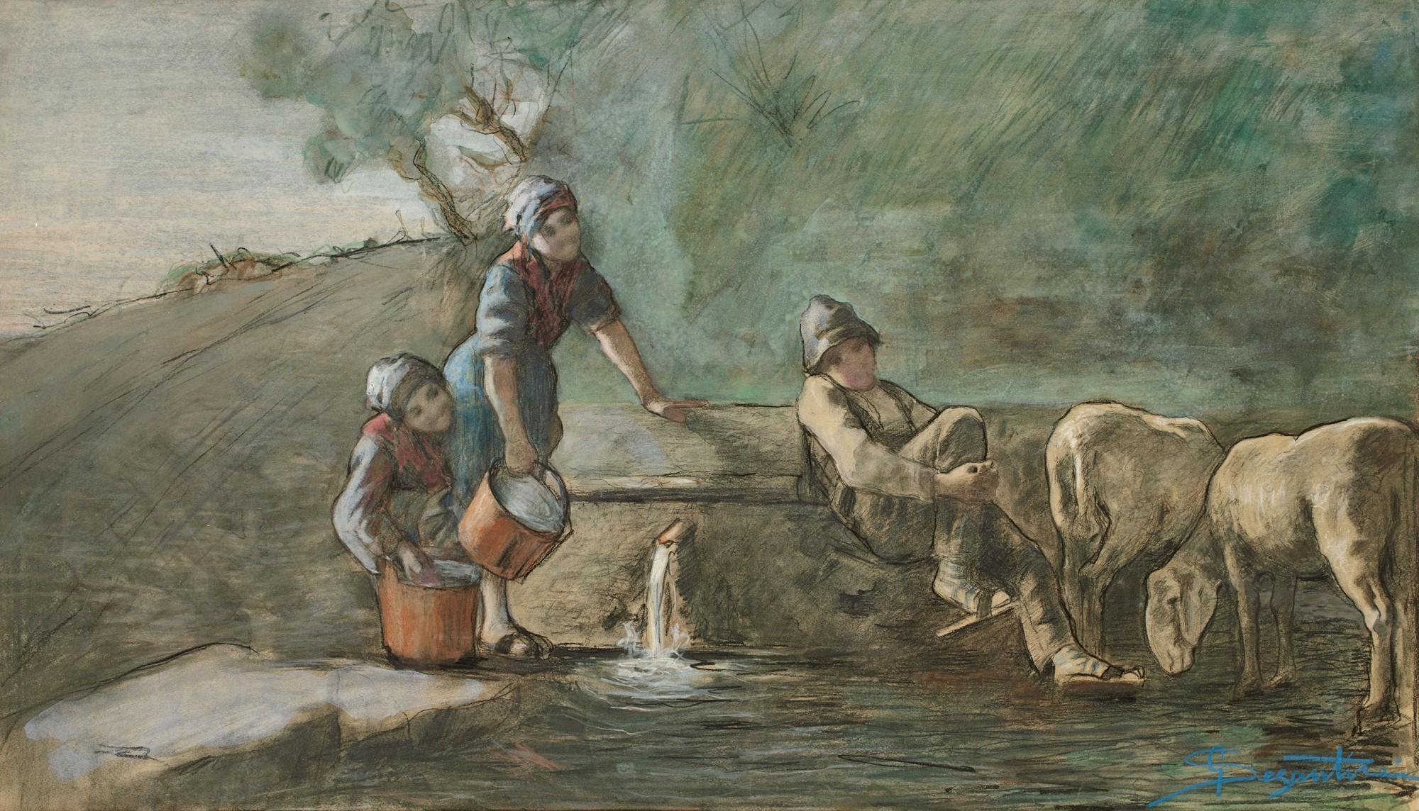 Giovanni Segantini - The Shepherd In Love