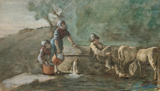 Giovanni Segantini - The Shepherd In Love