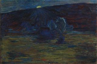 Giovanni Segantini - Tramonto, um 1885-86