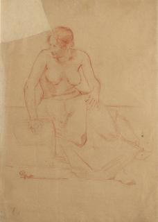 Giovanni Sottocornola - Figura femminile seduta