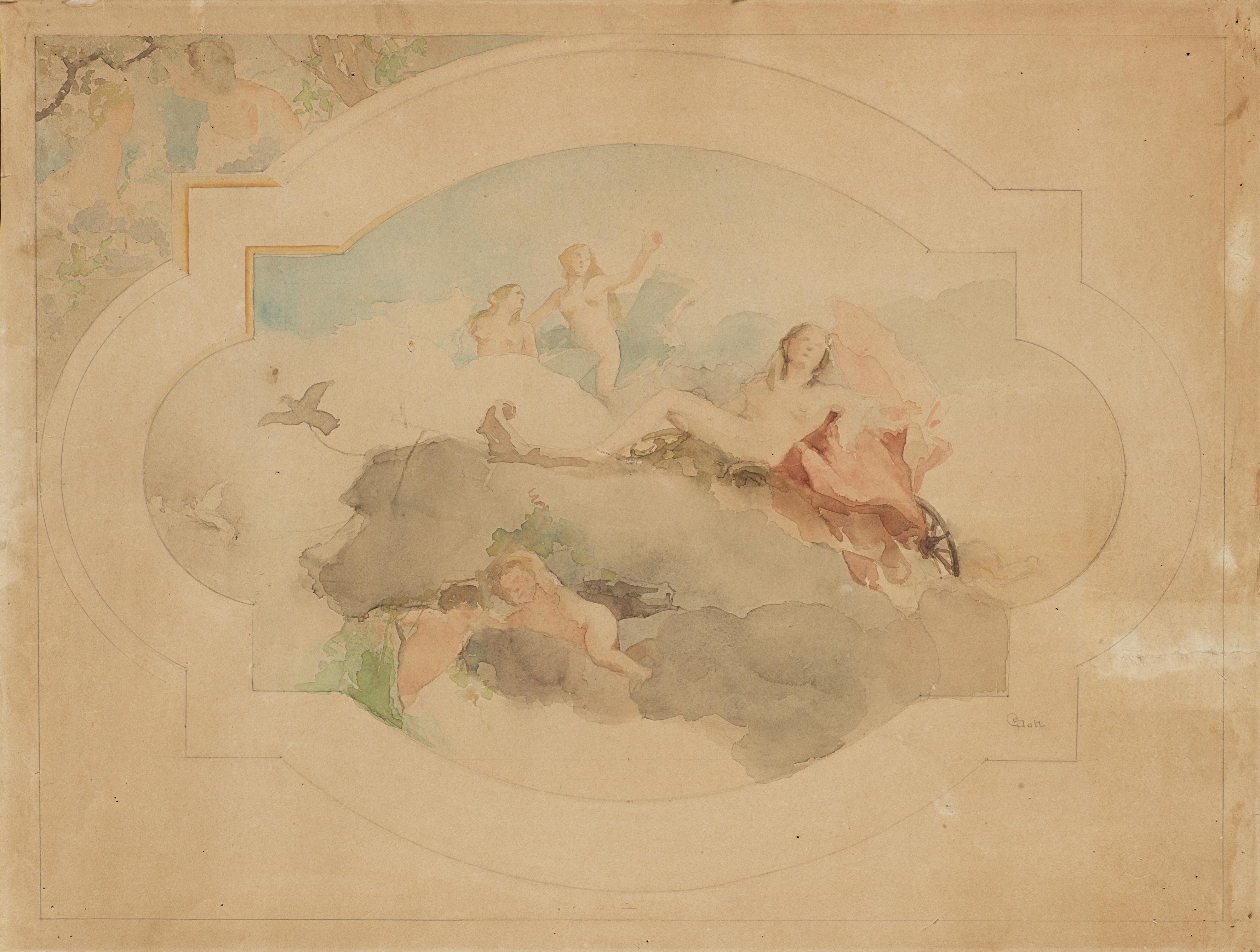 Giovanni Sottocornola - Studio per soffitto a fresco