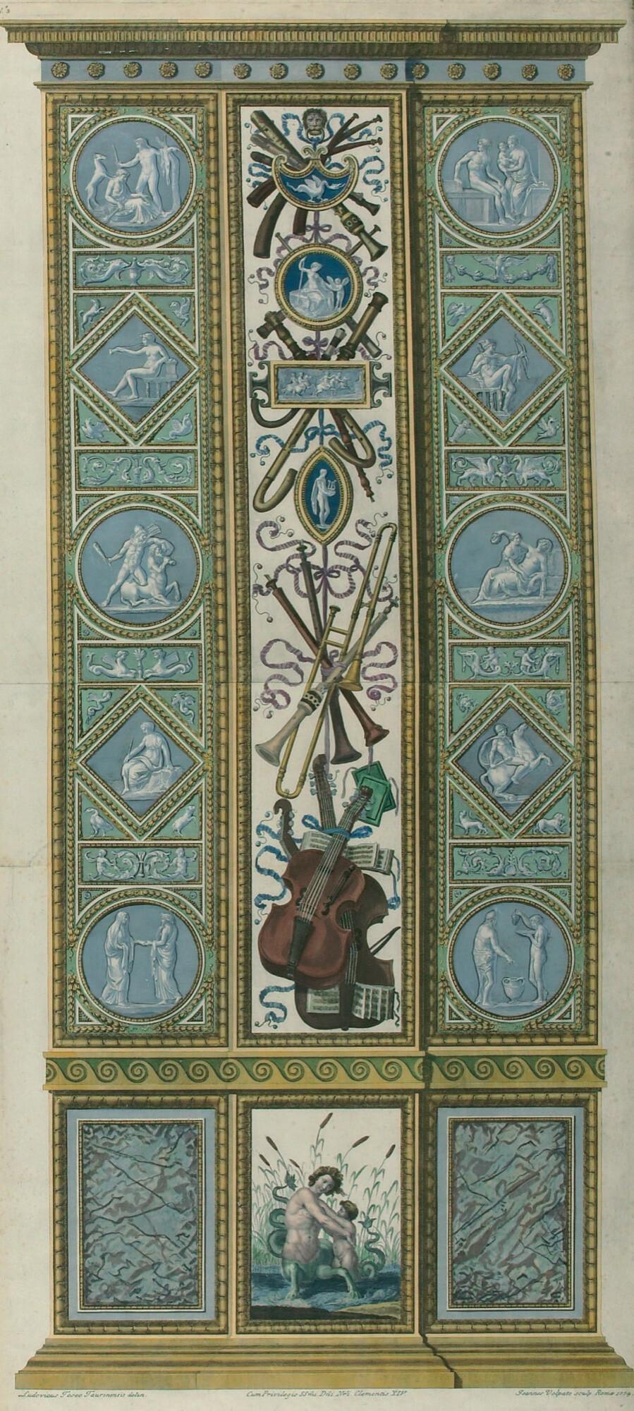 Giovanni Volpato - 12 Bll.: Loggie di Raffaele nel Vaticano: Pilasterverzierungen.