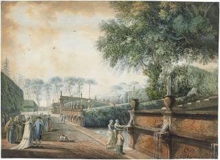 Giovanni Volpato - The garden of the Villa Doria Pamphili, Rome