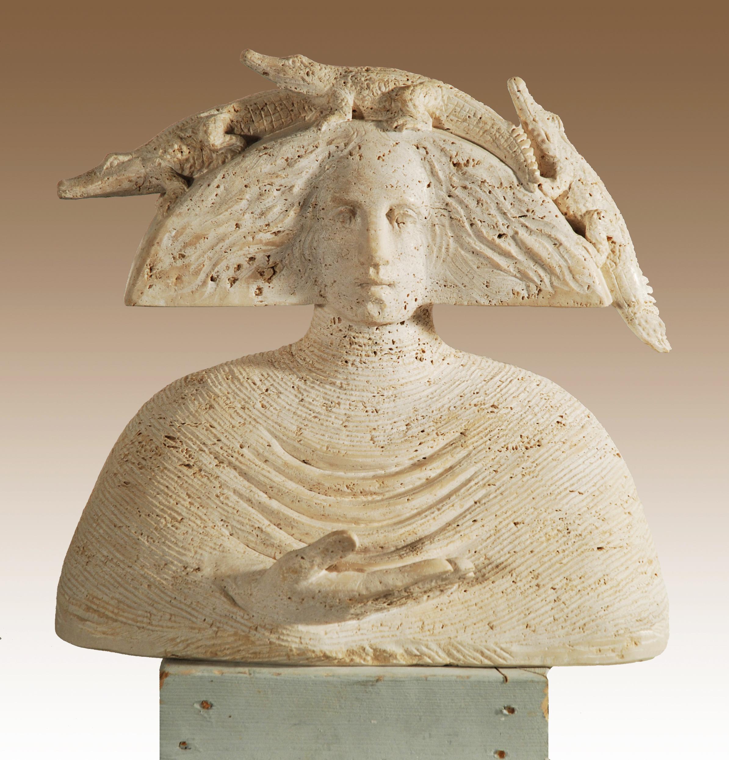 Girolamo Ciulla - Donna con tre coccodrilli sulla testa