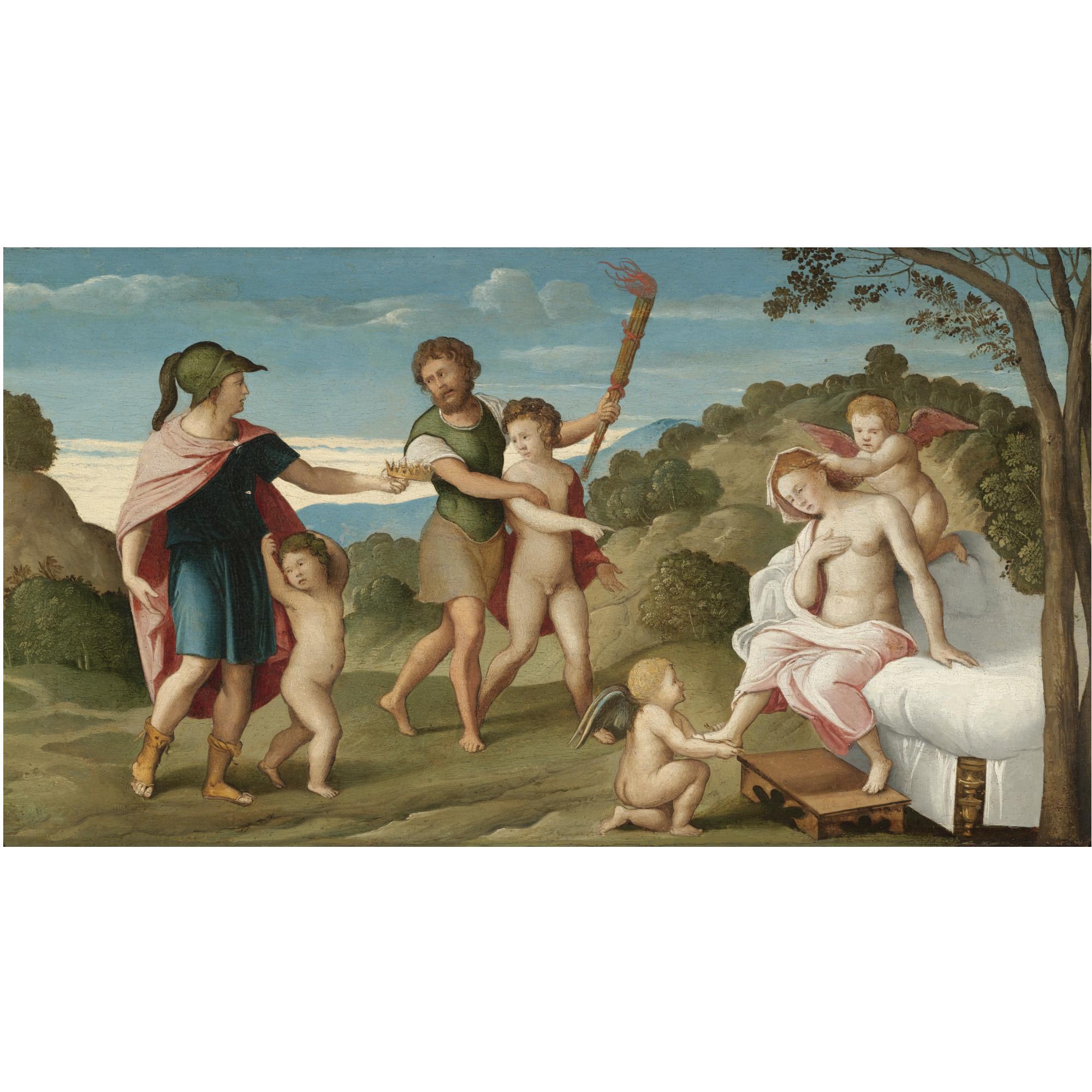 Girolamo da SantacroceSanta Croce, Bergamo 1480/5-1556 Venice - The Marriage Of Alexander And Roxanne