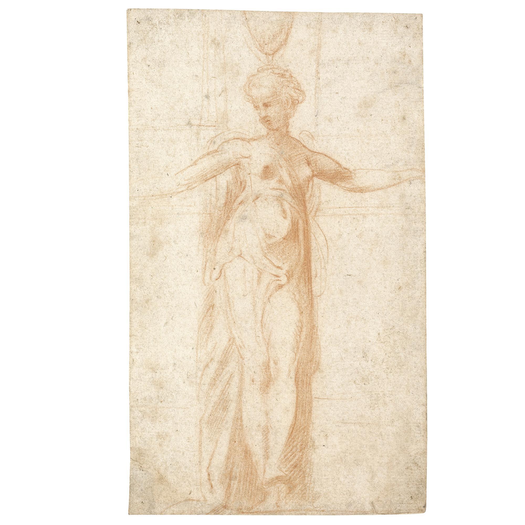 Girolamo Francesco Maria Mazzola - Canephoros Facing To The Front, The Head Turned To The Right