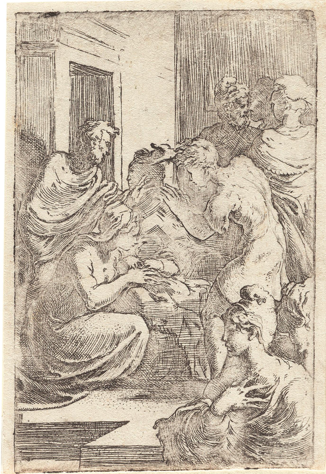 Girolamo Francesco Maria Mazzola - Die Geburt Christi.