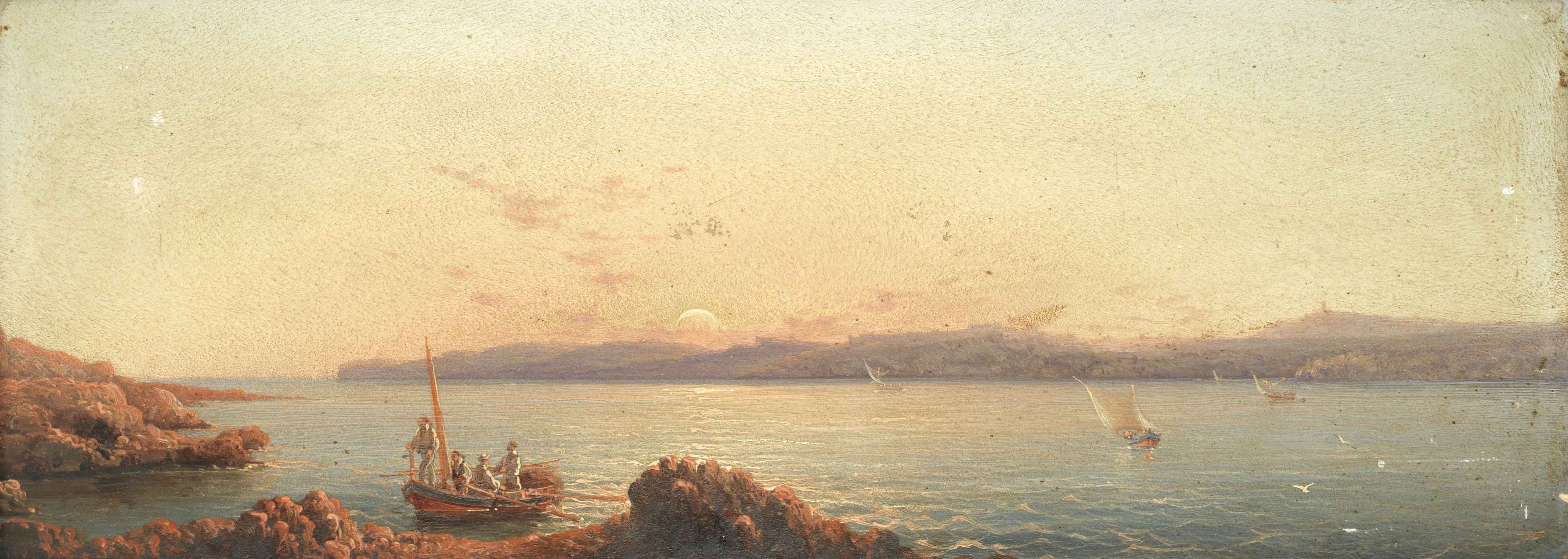 Girolamo Gianni - Sunset Across A Maltese Bay