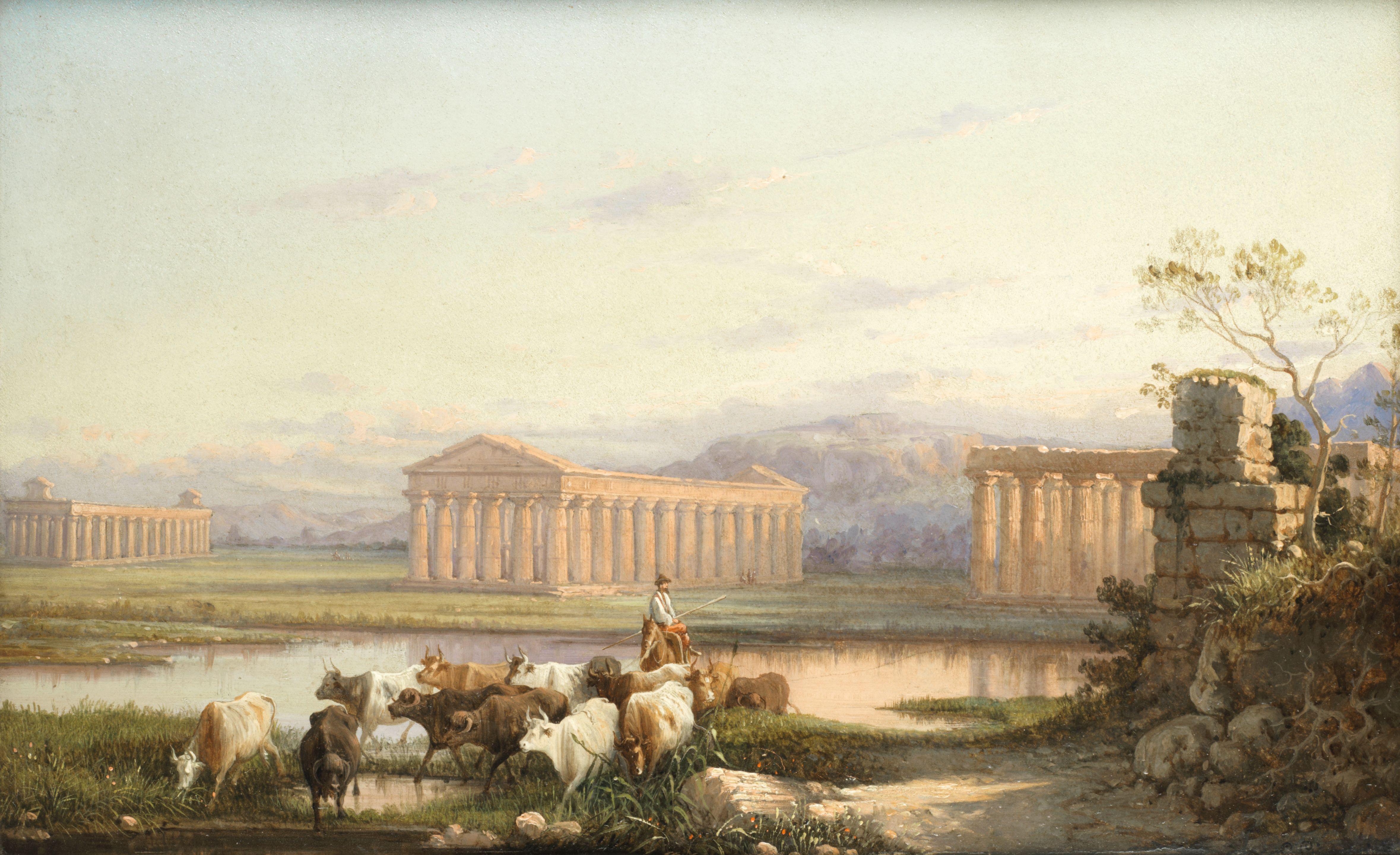 Girolamo Gianni - Temples At Paestum, Italy