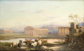 Girolamo Gianni - Temples At Paestum, Italy