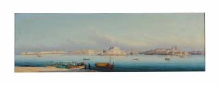Girolamo Gianni - Views Of The Grand Harbor, Malta: Two Works