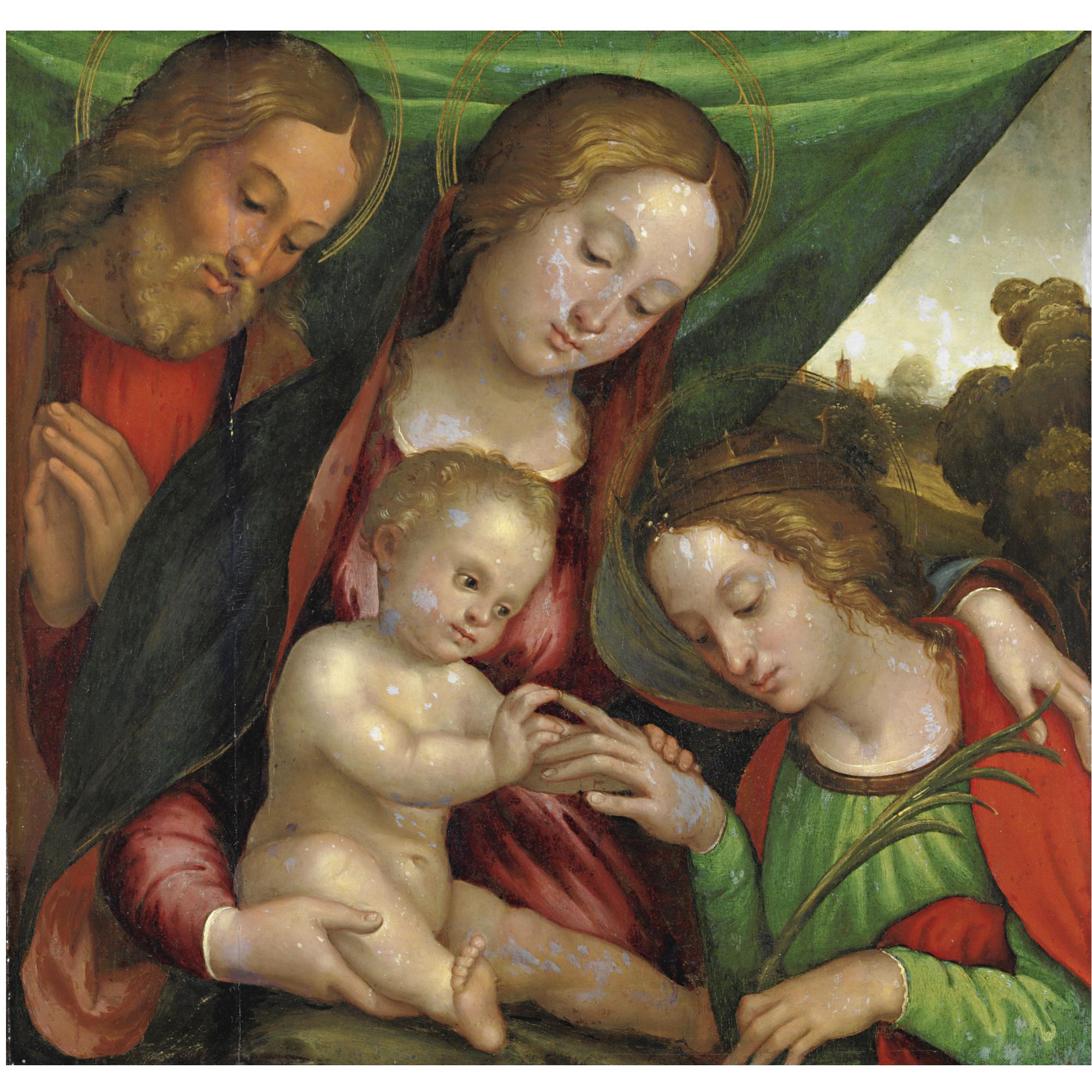 Girolamo Marchesi - Sacra Famiglia Con Matrimonio Mistico Di Santa Caterina