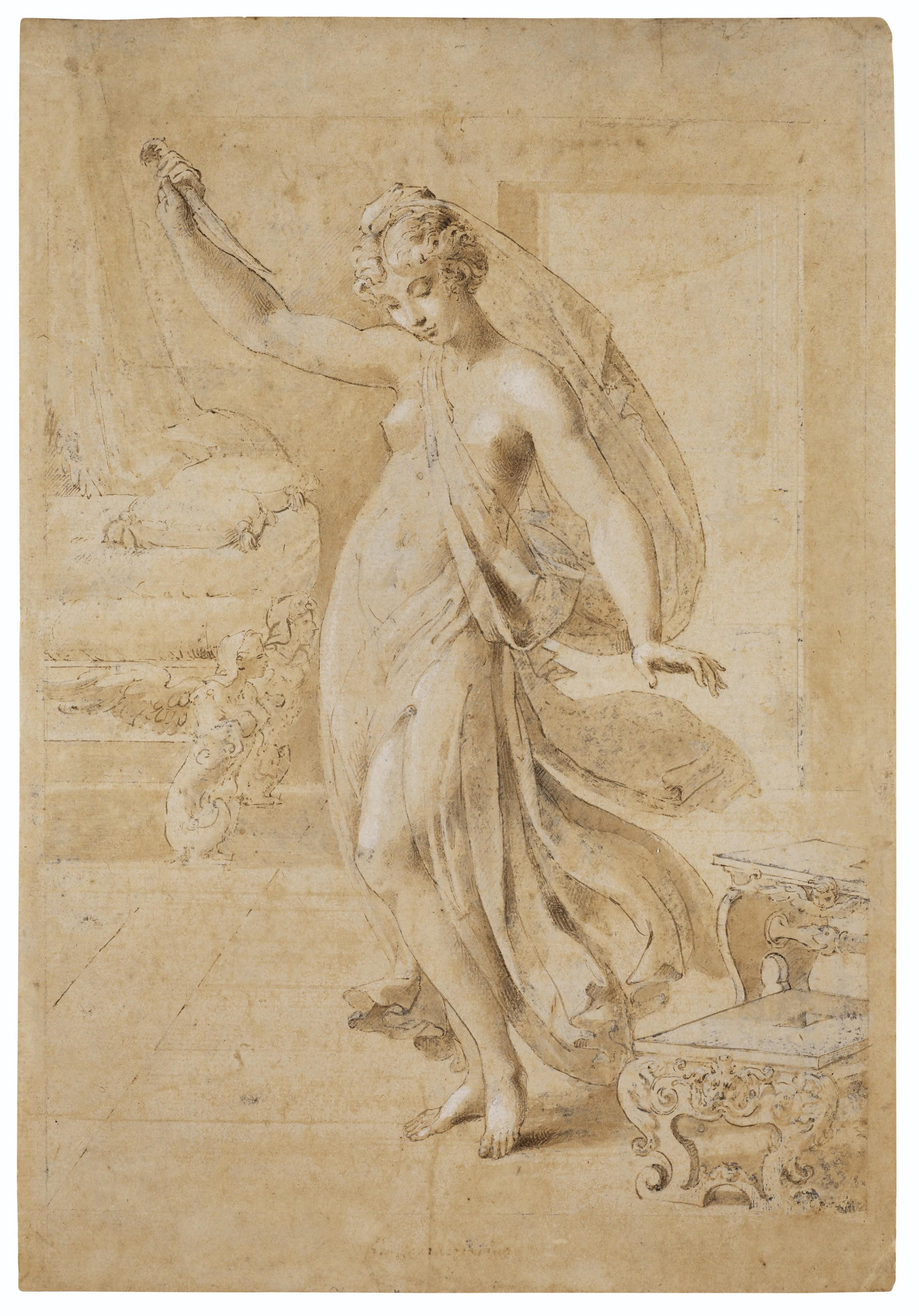 Girolamo Mazzola Bedoli - The death of Lucretia