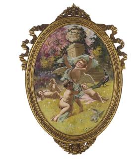 Girolamo Pieri Ballati Nerli - Cherubs in a summer garden