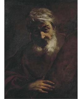 Girolamo Troppa - Testa di vecchio barbuto (Sant\'Andrea Apostolo?)