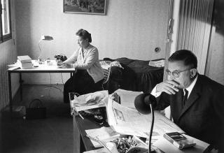Gisele Freund - Simone de Beauvoir e Jean-Paul Sartre 1940 ca.