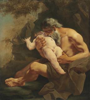 Giulia Lama - Saturn Devouring His Child