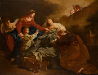 Giulia Lama - The death of Saint Anne