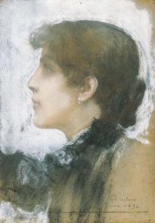 Giulio Aristide Sartorio - Donna di Profilo, 1896