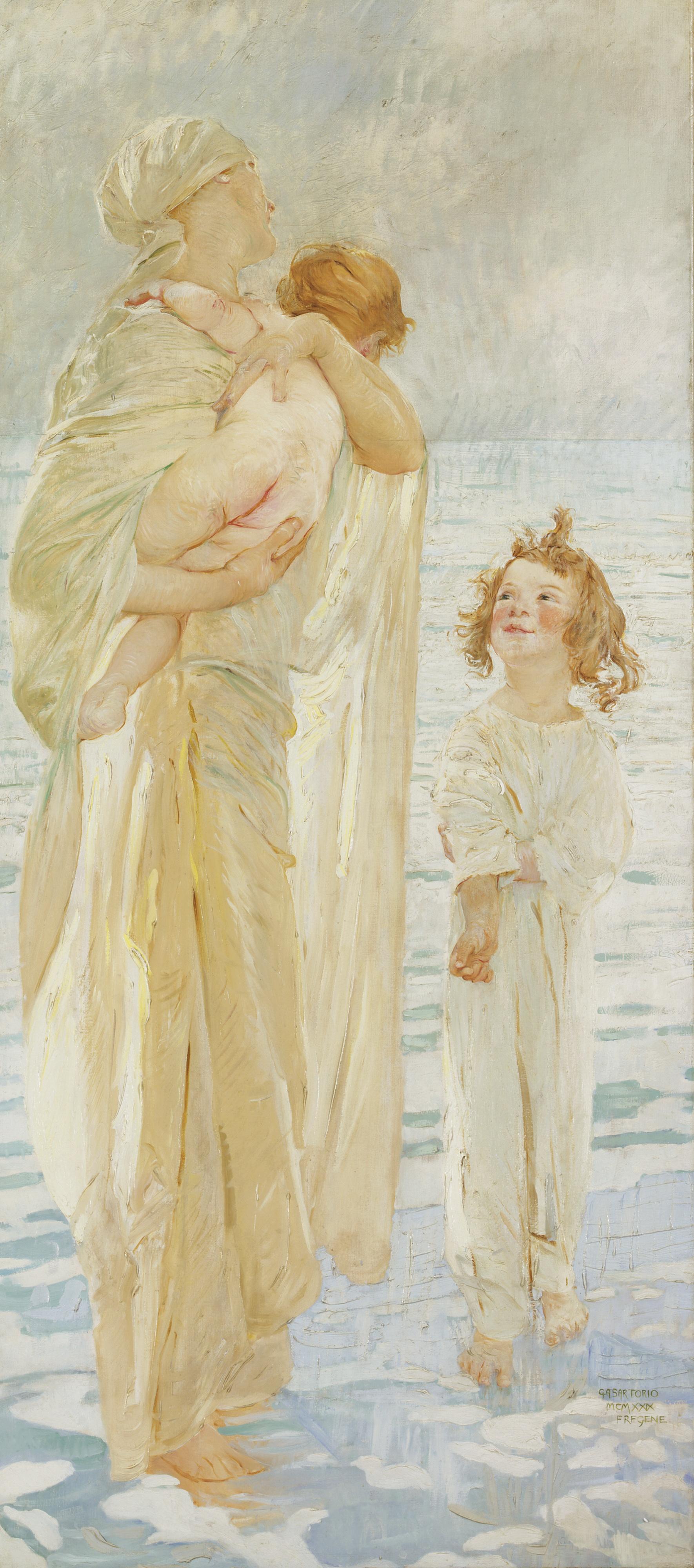 Giulio Aristide Sartorio - La Famiglia (Mattino A Fregene)