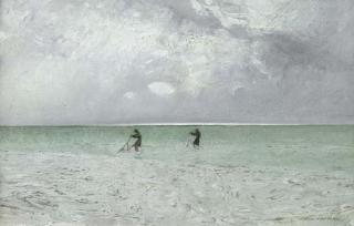 Giulio Aristide Sartorio - Pescatori di telline ad Ardea, 1910