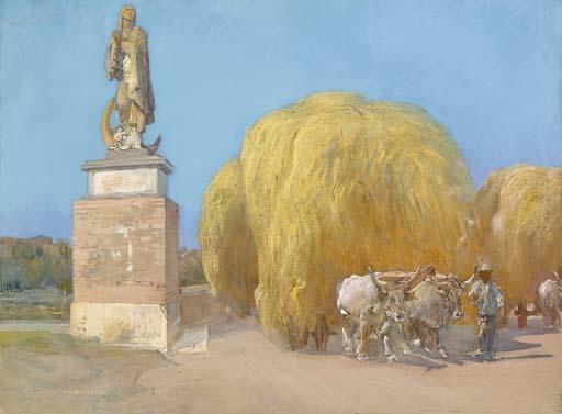 Giulio Aristide Sartorio - Ponte Milvio visto dalla Flaminia