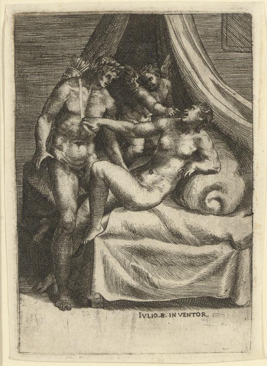 Giulio Bonasone - Cupid showing Daphne to Apollo, from Loves of the Gods (B. 157; Massari 58)