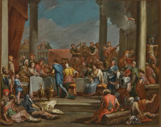 Giulio Carpioni - Belshazzar\'s Feast