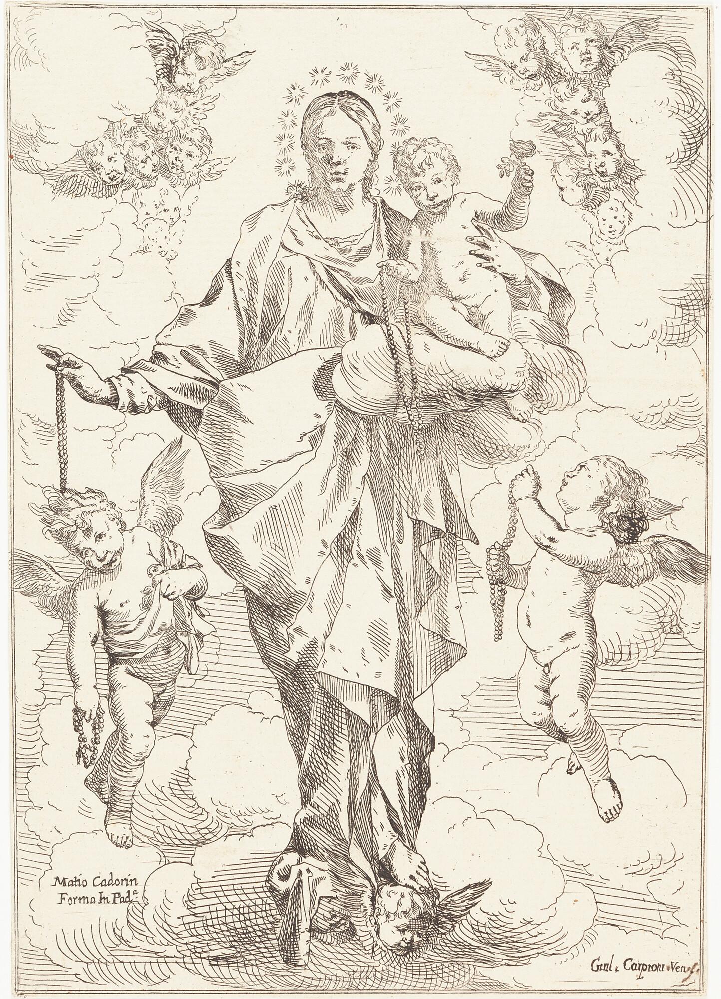 Giulio Carpioni - Die Rosenkranzmadonna