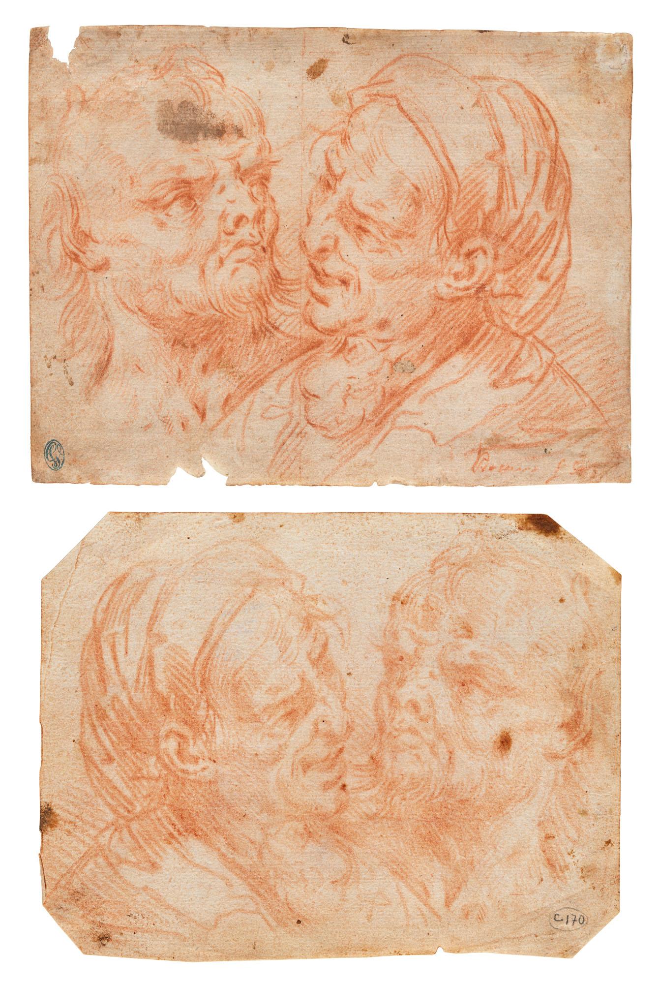 Giulio Cesare Procaccini - A male and female head